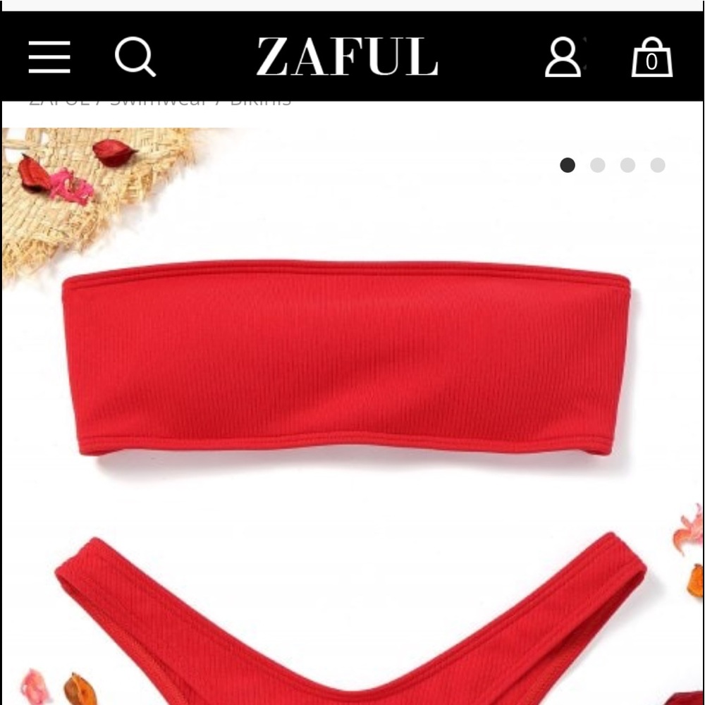 Zaful red bikini